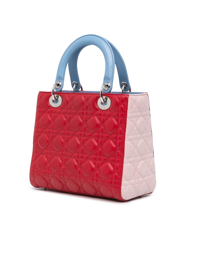 Pre-Loved by Azura Reborn - Pre-Loved Medium Tricolor Lambskin Cannage Lady Dior