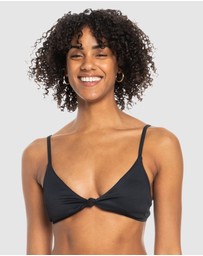 Roxy - Womens Rib Roxy Love The Surf Knot Bikini Top