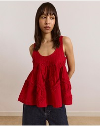 Damson Madder - Stella Ruffle Cami