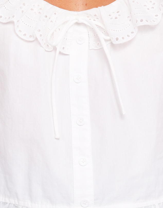 Petal & Pup - Anouk Button Through Top - White