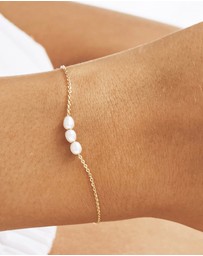 SAINT VALENTINE - Mini Pearl Bracelet - Gold