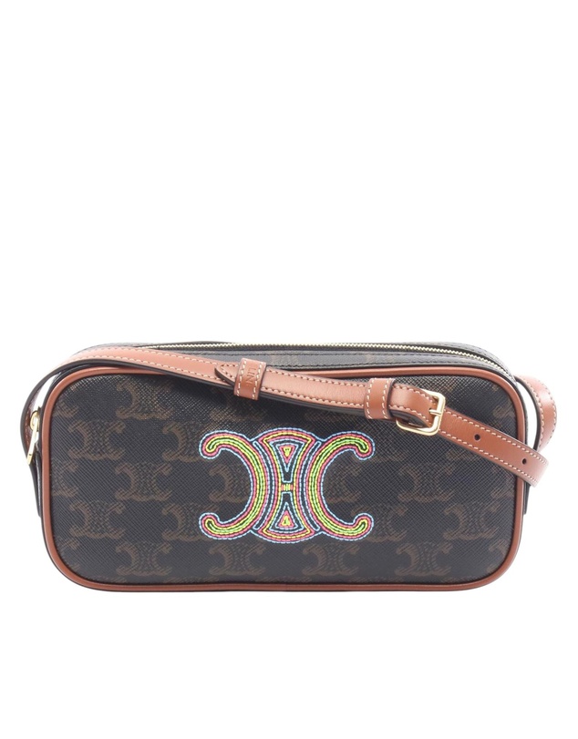 Pre-Loved by Azura Reborn - Pre-Loved Mini Triomphe Cuir Coated Canvas Camera Bag