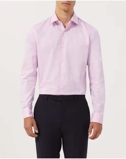 Van Heusen - Solid Colour Textured Shirt