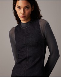 Calvin Klein Jeans - Denim Bodycon Midi Dress