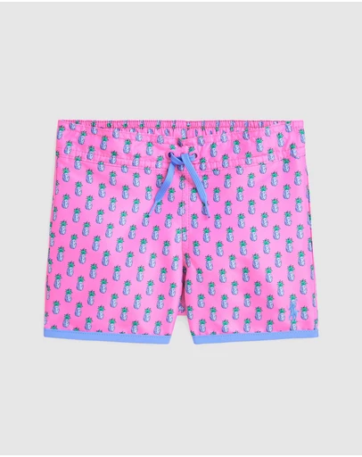 Polo Ralph Lauren - Pineapple Print Swim Trunks - Kids