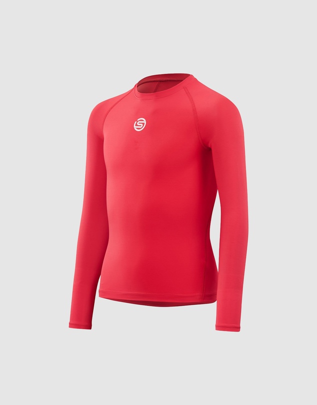 SKINS - Youth Compression Long Sleeve Top - Red