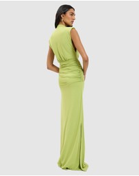 With Harper Lu - Structured Shoulder Gown