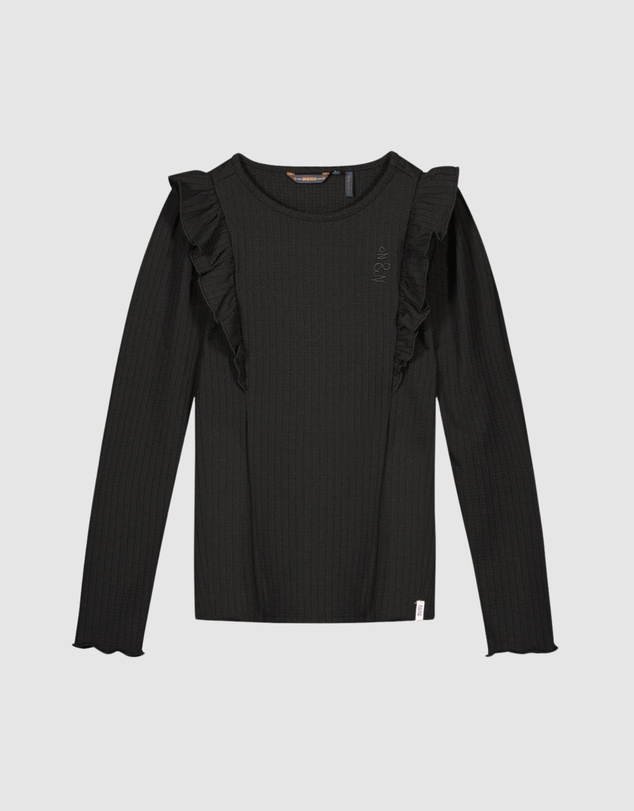 NONO - Klari Rib Top with Ruffles - Kids-Teens