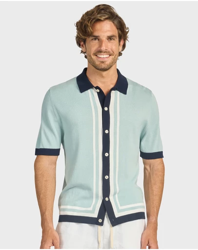 Academy Brand - Charlie Stripe Knit SS Shirt