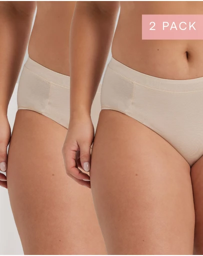 Kayser - 2 Pack Supima Bliss Hi Cut