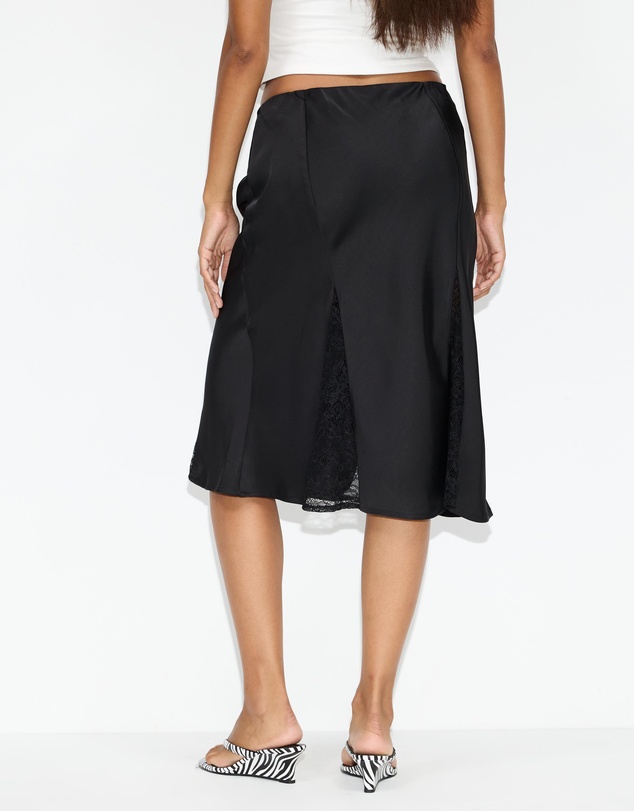 Dazie - Sadie Midi Lace Insert Skirt