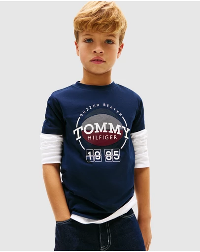 Tommy Hilfiger - Boys Basketball Graphic T-Shirt - Teens