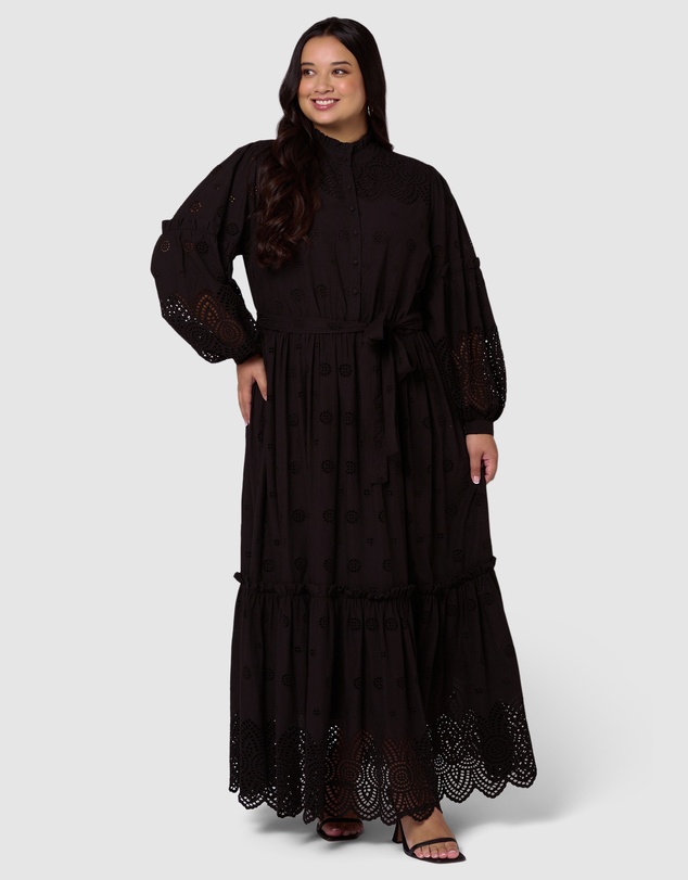 Something 4 Olivia - Azura Broderie Maxi Dress