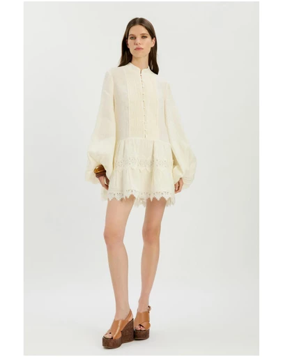 Bardot - Antonia Lace Trim Mini Dress