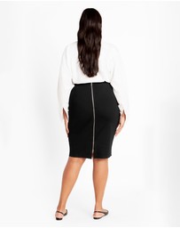 City Chic - Midi Tube Skirt