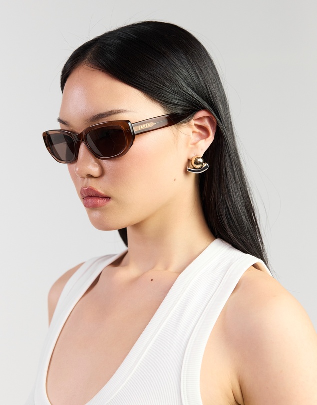 SABEN - Rory Sunglasses Sheer Brown
