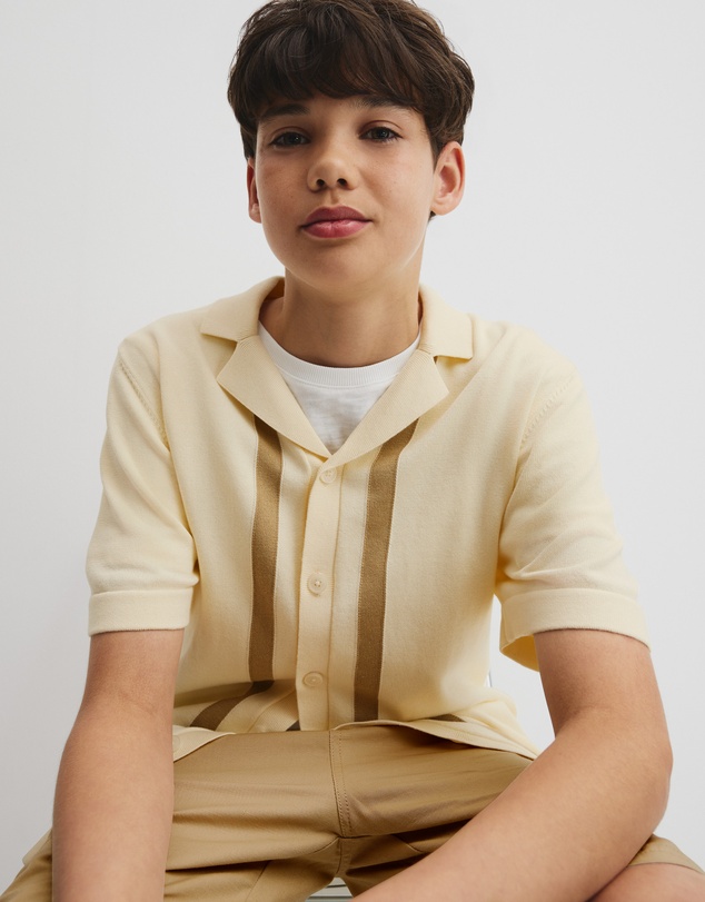 Country Road - Teen Knit Stripe Detail Shirt