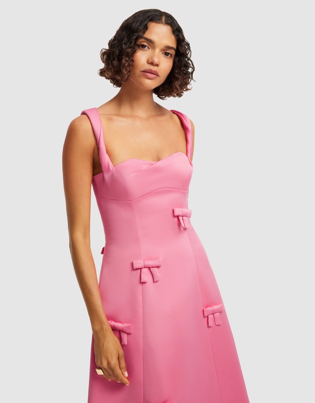 LEO LIN - Beatrice Bow Midi Dress