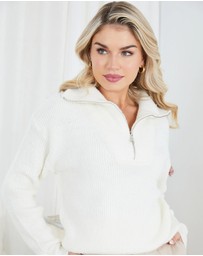 Esther & Co - Merete Knit - White
