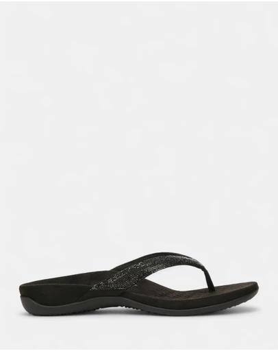 Vionic - Dillon Shine Toe Post Sandal - Black