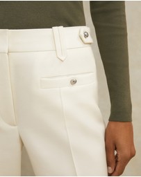 REISS - ATELIER Athena Wool Stud Flared Trousers