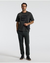 Calibre - Loose Fit Monogram Sweat T-shirt Khaki
