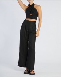 Amelius - Amrita Linen Halter Top