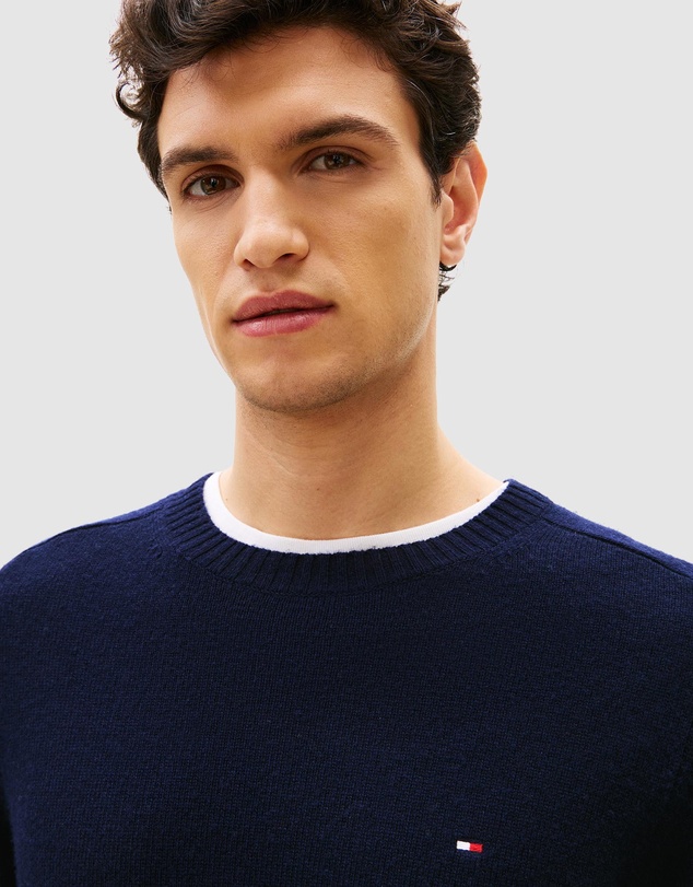 Tommy Hilfiger - Pure Wool Crew Neck Jumper