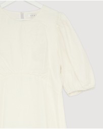 Revibe - Repaired AERE Elladia Puff Sleeve Midi Dress - AU 16