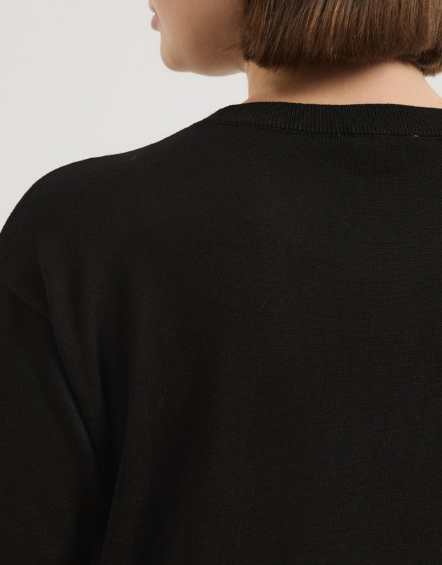 Atmos&Here Curvy - Lana Short Sleeve Oversized Knit Top