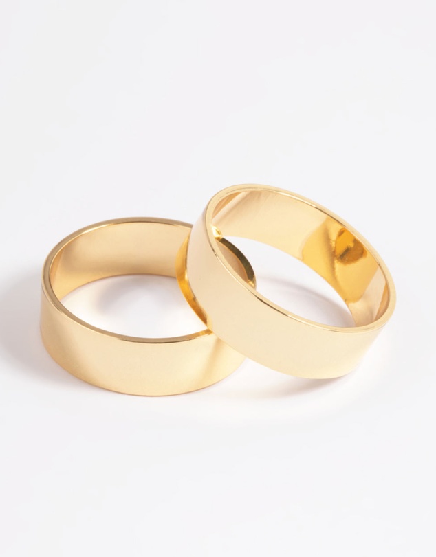Lovisa - Gold Plated Cigar Band Ring