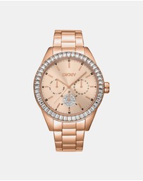DKNY - Evening Nolita Multi Glitz Rose Gold Stainless Steel 40mm Watch