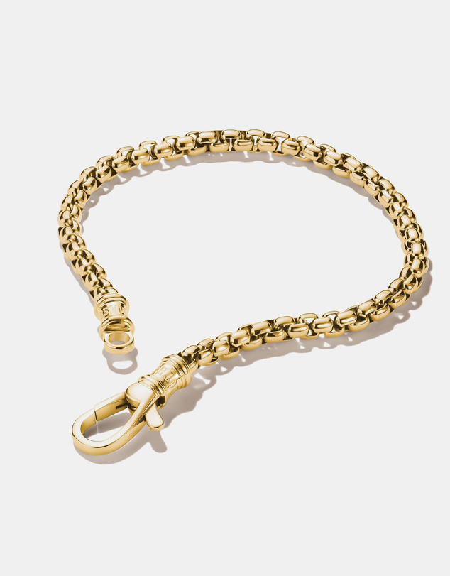 THOMAS SABO - Gold-Tone Stainless Steel Box Chain Bracelet 4mm
