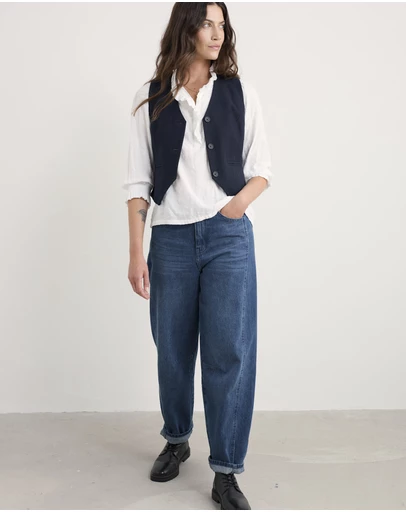 Seasalt - Lowena V-Neck Wool-Blend Waistcoat