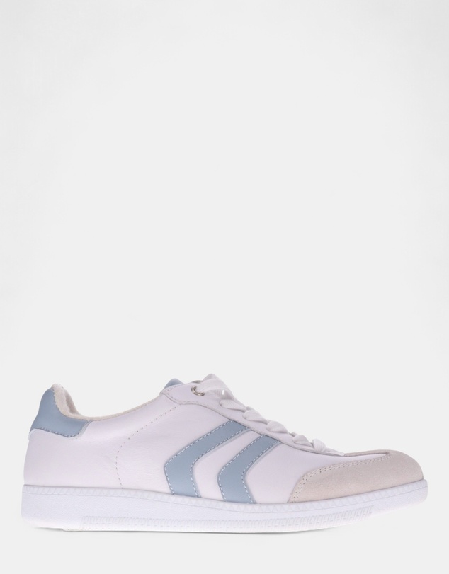 Mia Vita - Ramona Lace-Up Casual Sneaker - White/Blue