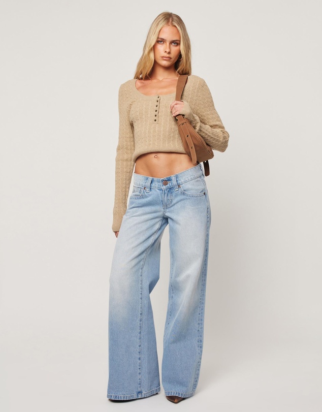 Abrand - 00 Wide Kaia Worn Jeans