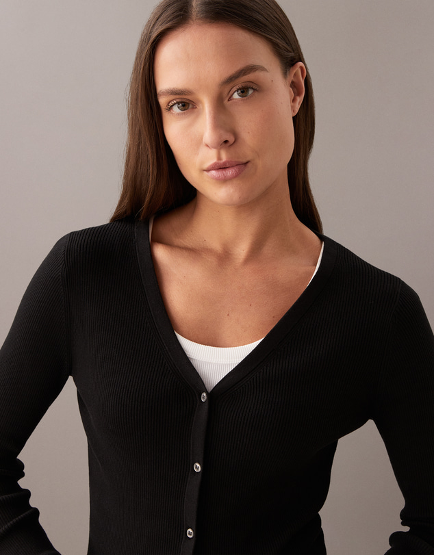 Calvin Klein Jeans - Slim Ribbed Cotton Cardigan