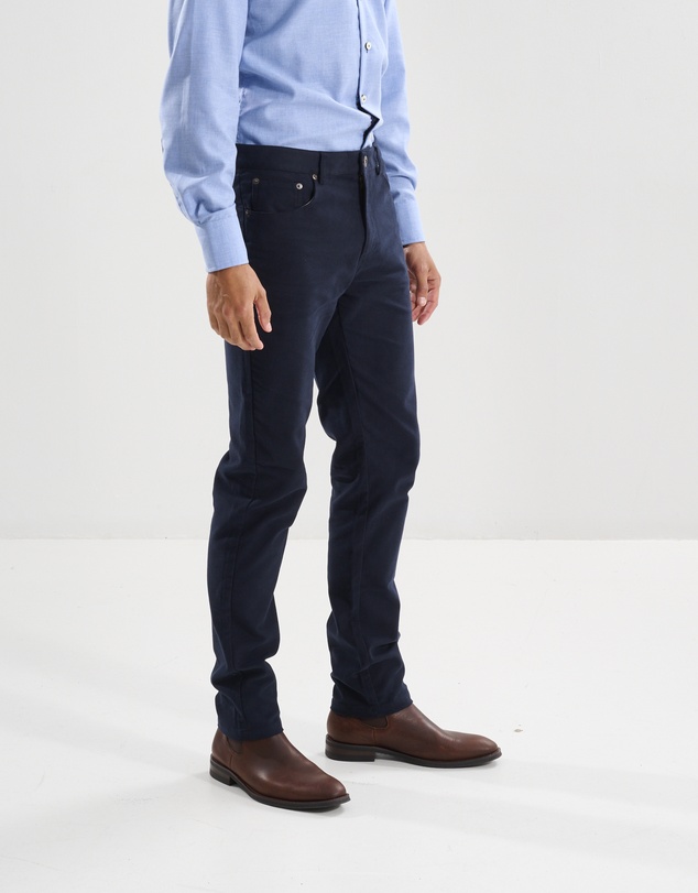3 Wise Men - 3 Wise Men Ruxton Moleskin Trouser - Navy