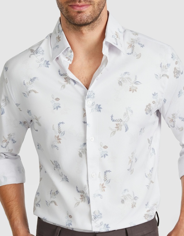 Tarocash - Sol Slim Bamboo Floral Shirt