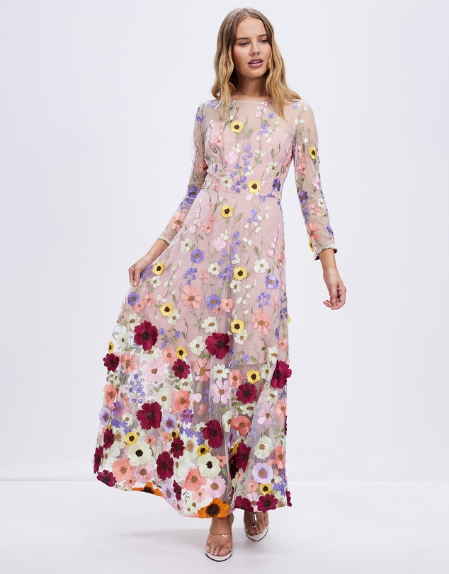 Romance by Honey and Beau - Bridgette Long Sleeve Maxi Dress