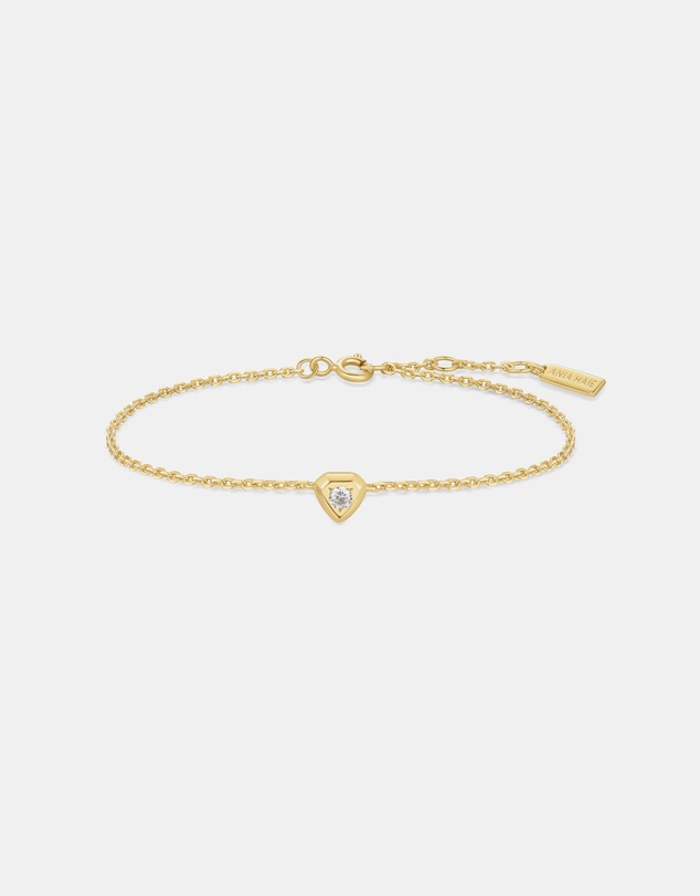 Ania Haie - Ania Haie Gold Sparkling Tiny Shield Bracelet