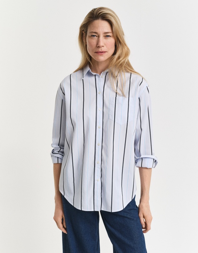 Gant - Relaxed Fit Classic Striped Poplin Shirt