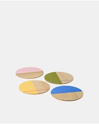 HOTTIE - Sunnie Half-Dipped 4-Piece Placemat Set