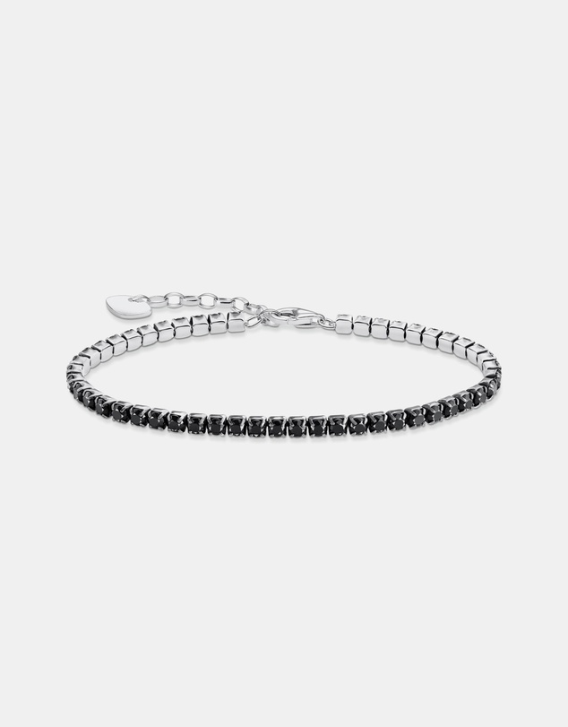 THOMAS SABO - Tennis bracelet with black zirconia