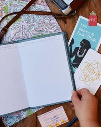 Write to Me - My Travel Journal. Blue