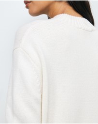 AERE - Elora Wool Blend Knit Dress