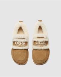 EVERAU - Australian Shepherd Ugg Rilee Loafer Cow Suede Upper House Shoes