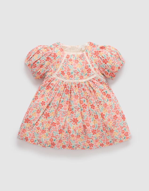 Purebaby - Floral Dress -Kids-Babies