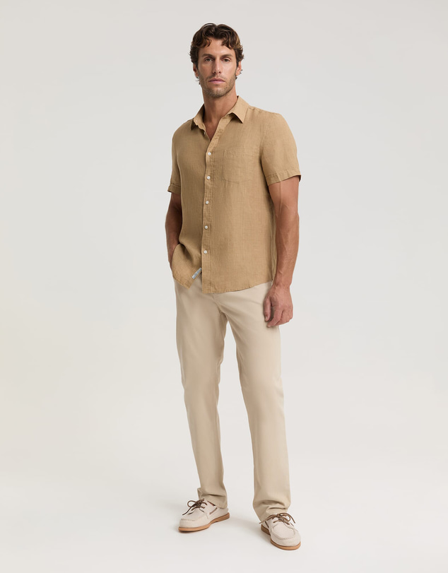 Sportscraft - Short Sleeve Delave Linen Shirt