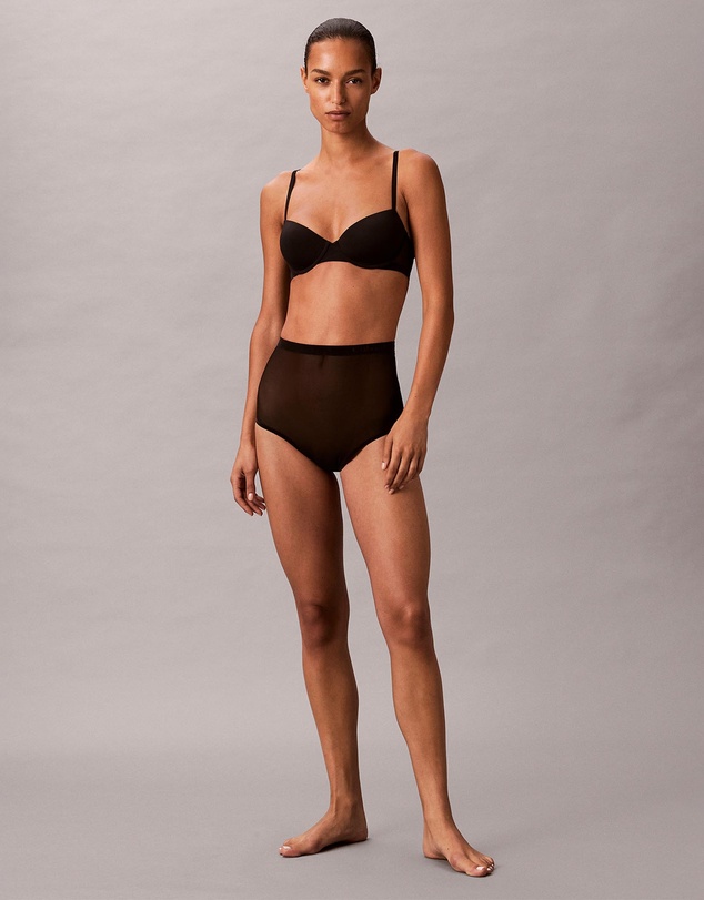 Calvin Klein - Minimalist Mesh Uplift Demi Padded Underwire Bra